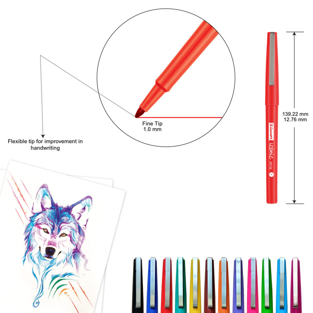 Felt tip-function fine